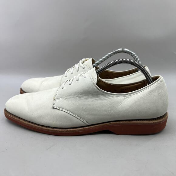 Allen Edmonds White Oxfords with Brown Sole main image 6